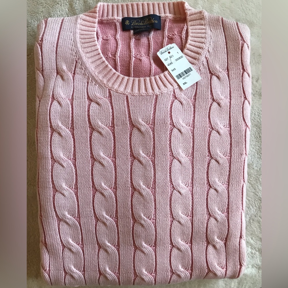 Brooks Brothers Narragansett Washed/Weathered Pastel Red Sweater